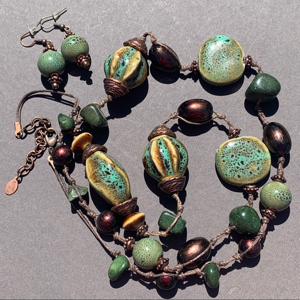 Handcrafted | Big Bold Boho Statement Necklace - image 1